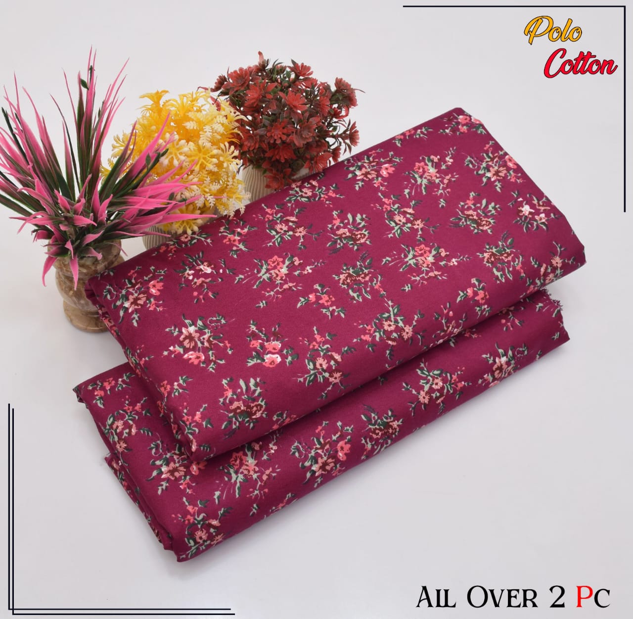 2pc Micro Polo Cotton Unsititched suit -96