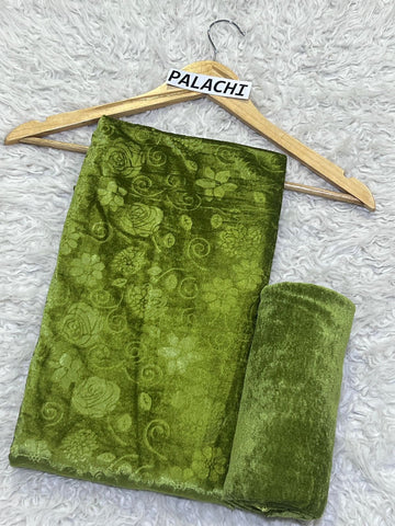 Korean Velvet 2PC - LIGHT GREEN