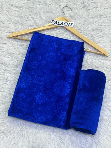 Korean Velvet 2PC - ROYAL BLUE