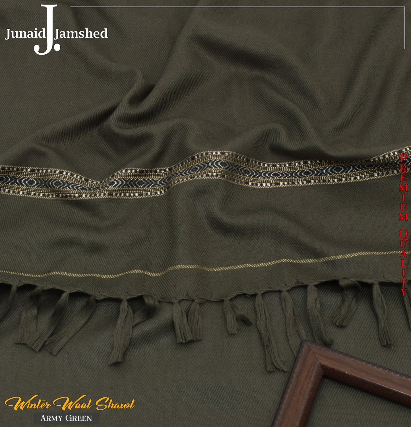 Men's Winter Shawls - ARMY GREEN