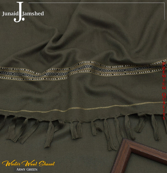 Men's Winter Shawls - ARMY GREEN