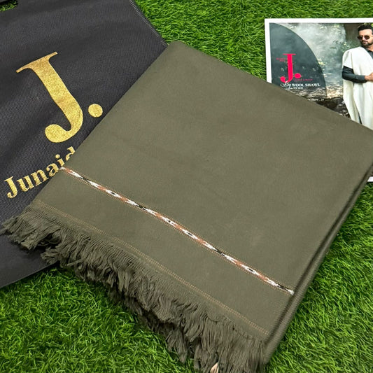 Men's Winter Wool Shawl-olive 805